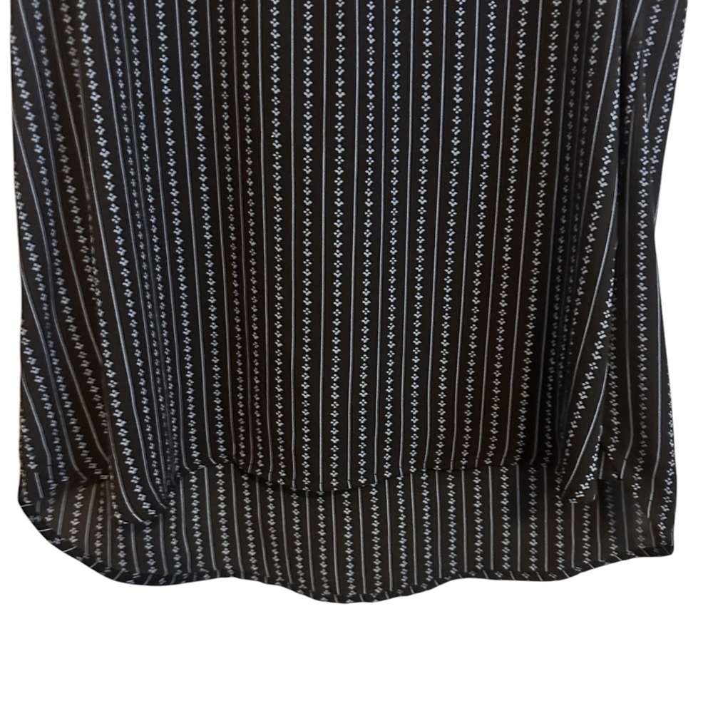 COPY - Loft Black and navy Blue Sheer Tank Top Size LP - Picture 3 of 6